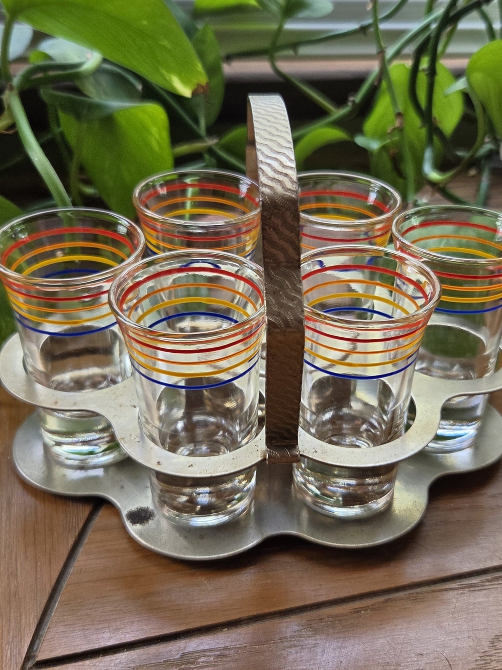 Vintage Anchor Hocking Barware Shot Glass Set